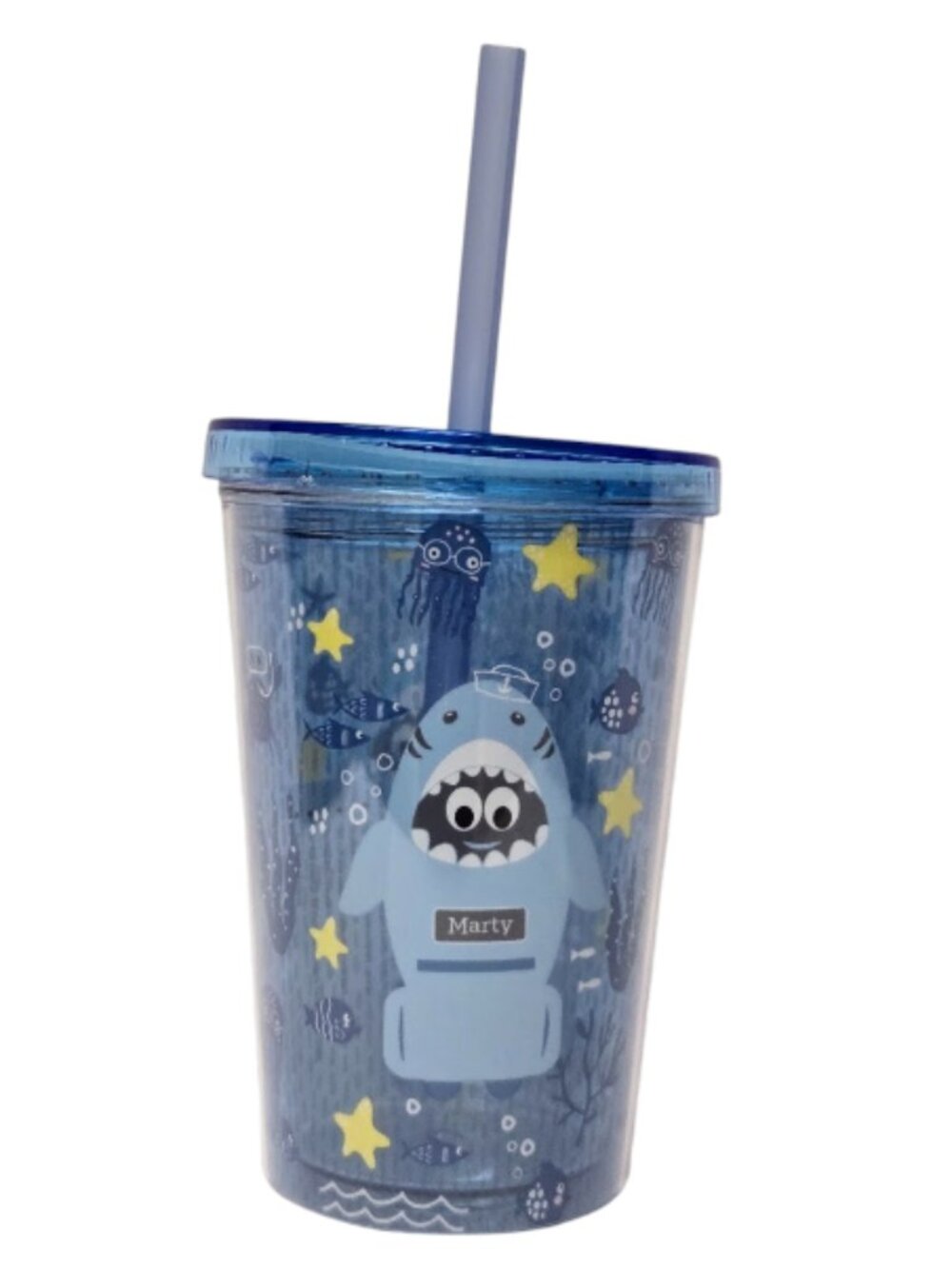 Stop & Shop Supermarket Marty The Robot 2026 Tumbler Cup Lid Straw NEW